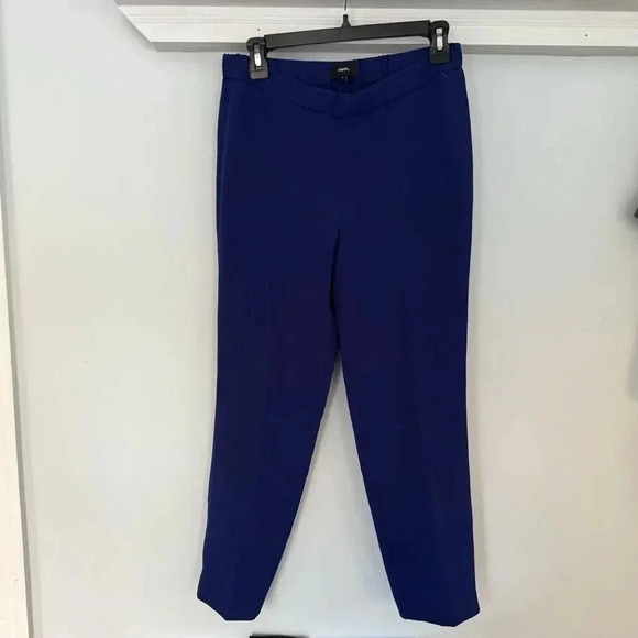 THEORY Womens 6 Basic Pull On Classic Crepe Sapphire Blue Pant Dressy Casual - Picture 1 of 6